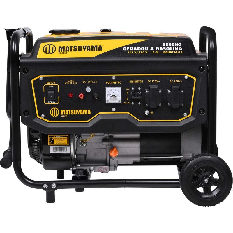 Gerador De Energia A Gasolina 8 Hp 3500 W Bivolt Partida Elétrica