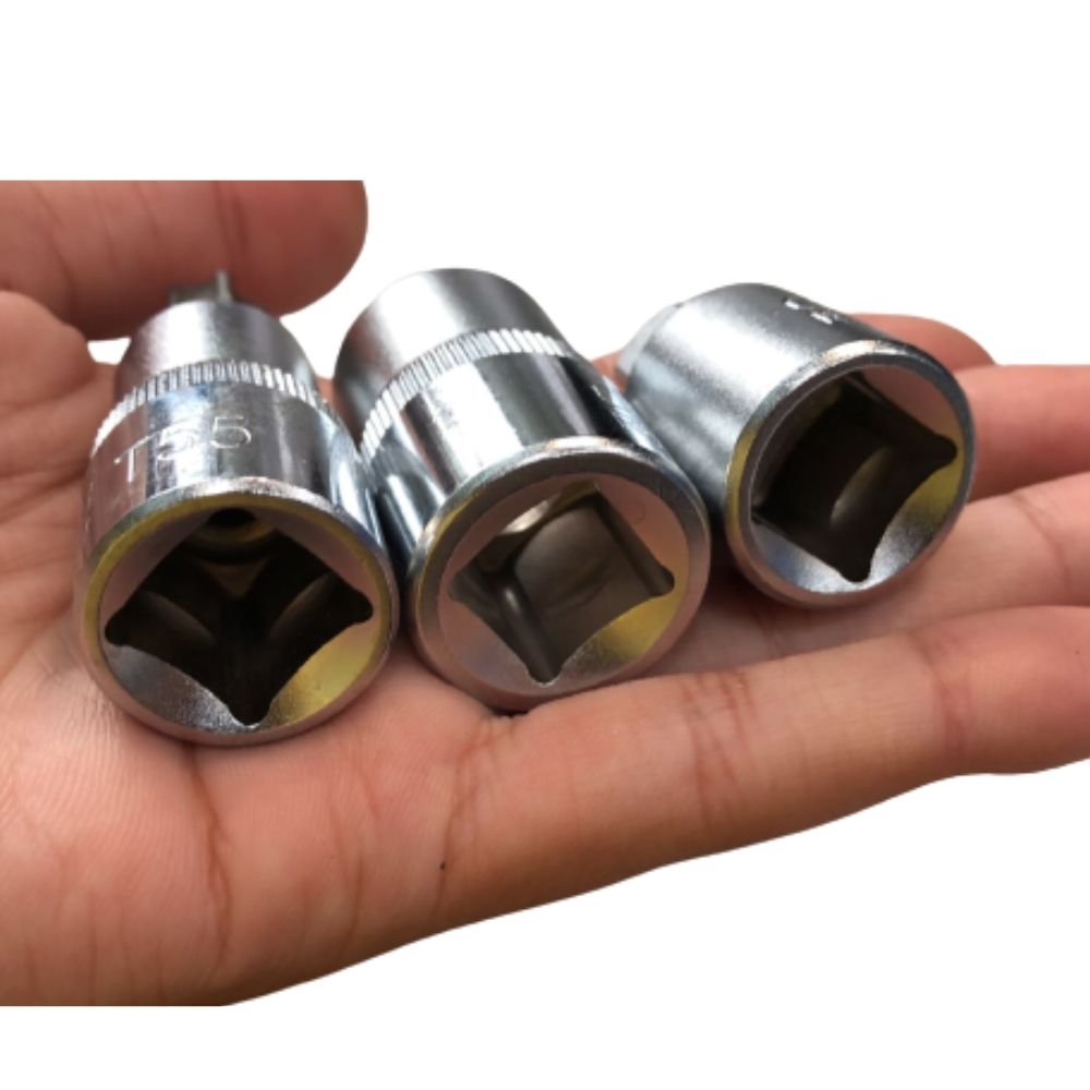 Jogo De Soquete 3/8 E 1/2 E8 A E20 E T10 A T55 Torx 20 Peças