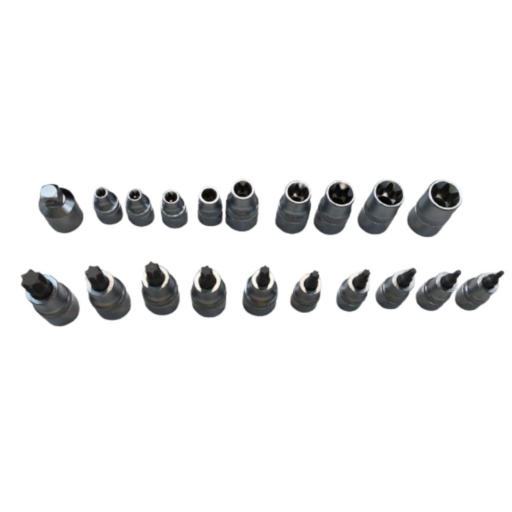 Jogo De Soquete 3/8 E 1/2 E8 A E20 E T10 A T55 Torx 20 Peças