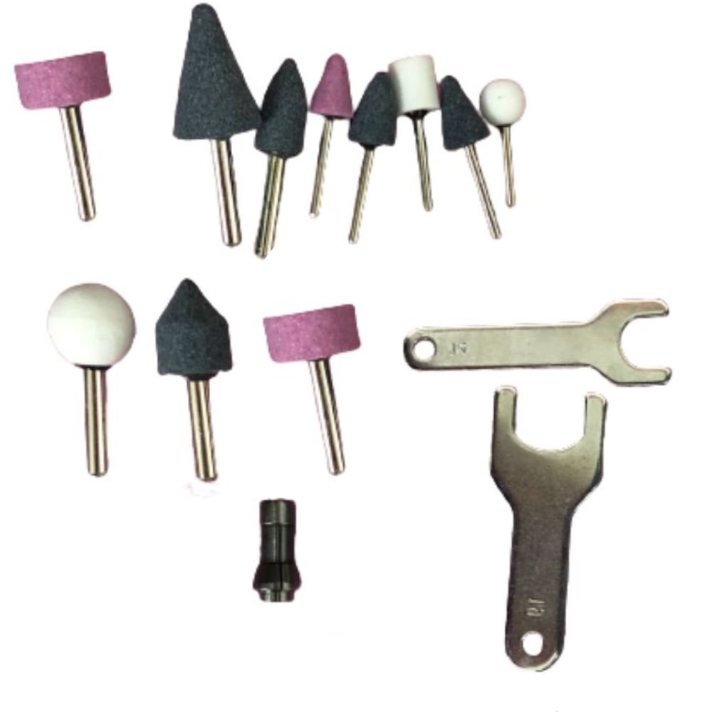 Retifica Reta Pneumática 1/4 2200 Rpm 90 Psi 16 Peças Na Maleta