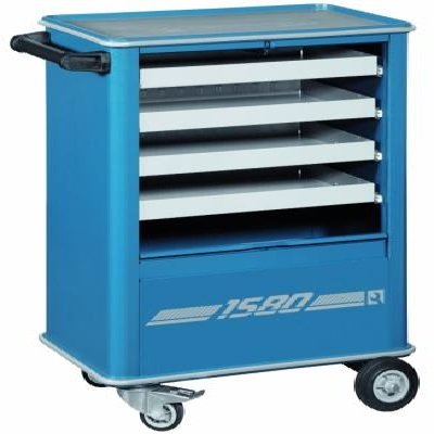 Carrinho com Ferramentas Fechado 4 Gavetas 71x91x51mm 106 Peças