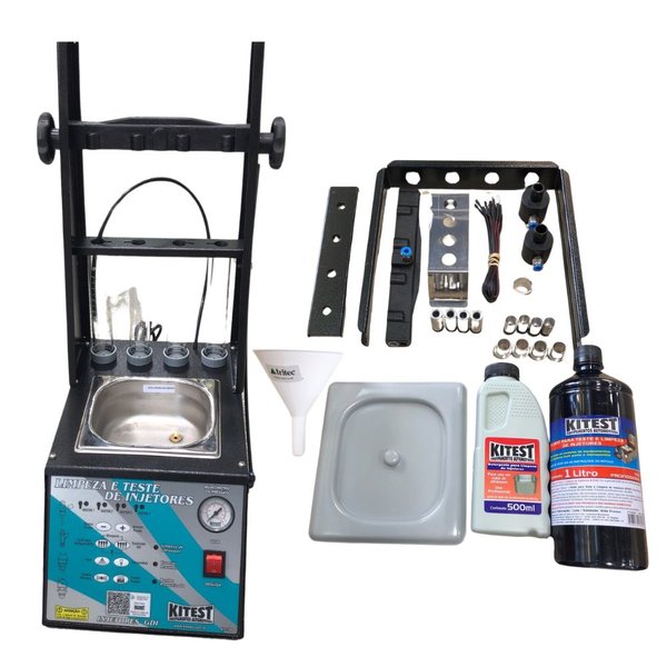 maquina de teste e limpeza de bicos injetores comuns e gdi cuba 1l limpa bicos ka200 kitest