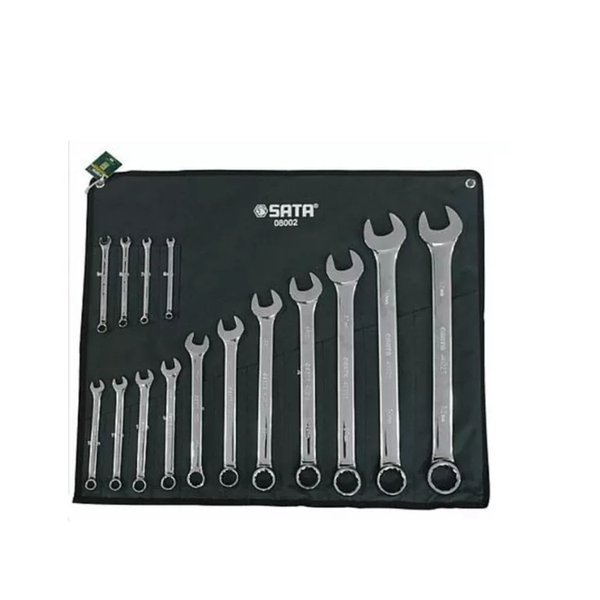 jogo de combinada 06 a 32mm espelhada 15 pecas st08002sj sat