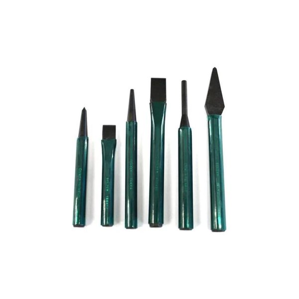 jogo de puncao talhadeira e saca pino com 6 pecas 207401br b