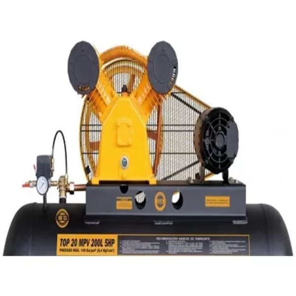 compressor de ar 20 pes 140 libras 200 litros trifasico top2 1