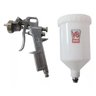 pistola de pintura gravitacional 500ml baixa pressao alta pr 1