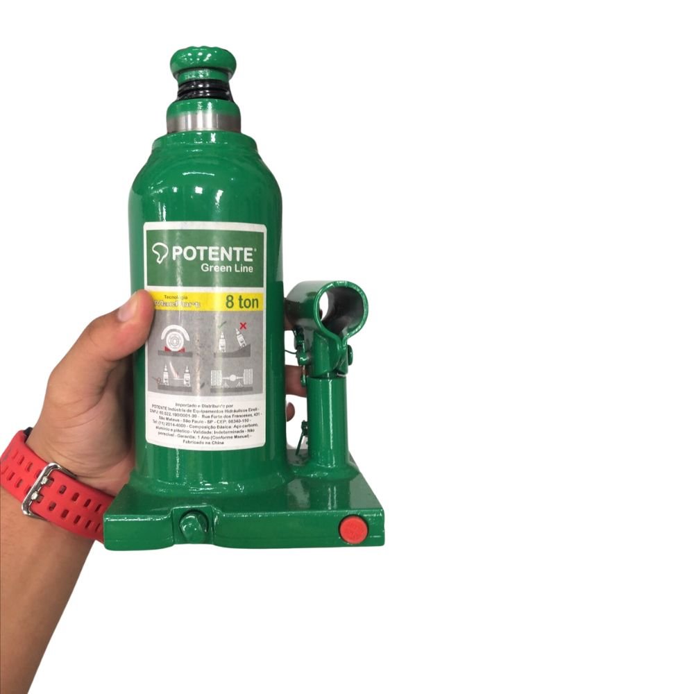 Macaco Hidráulico Garrafa 8 Ton Green Line 0106gar08gl Potente