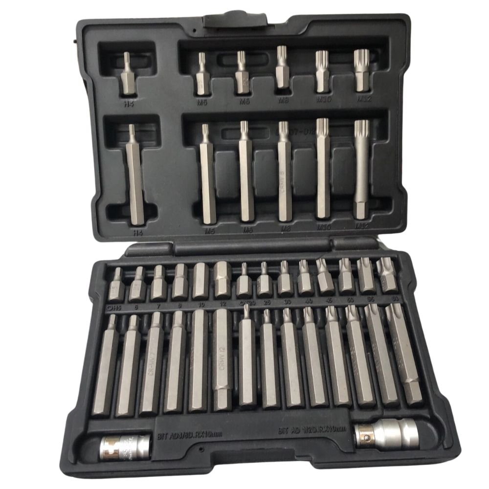 Jogo Bits Multidentado, Torx e Allen 42 Pecas Curto e Longo 11318