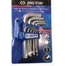jogo allen 1 5 a 10 mm curta hexagonal 09 pecas st20219mr king tony 3