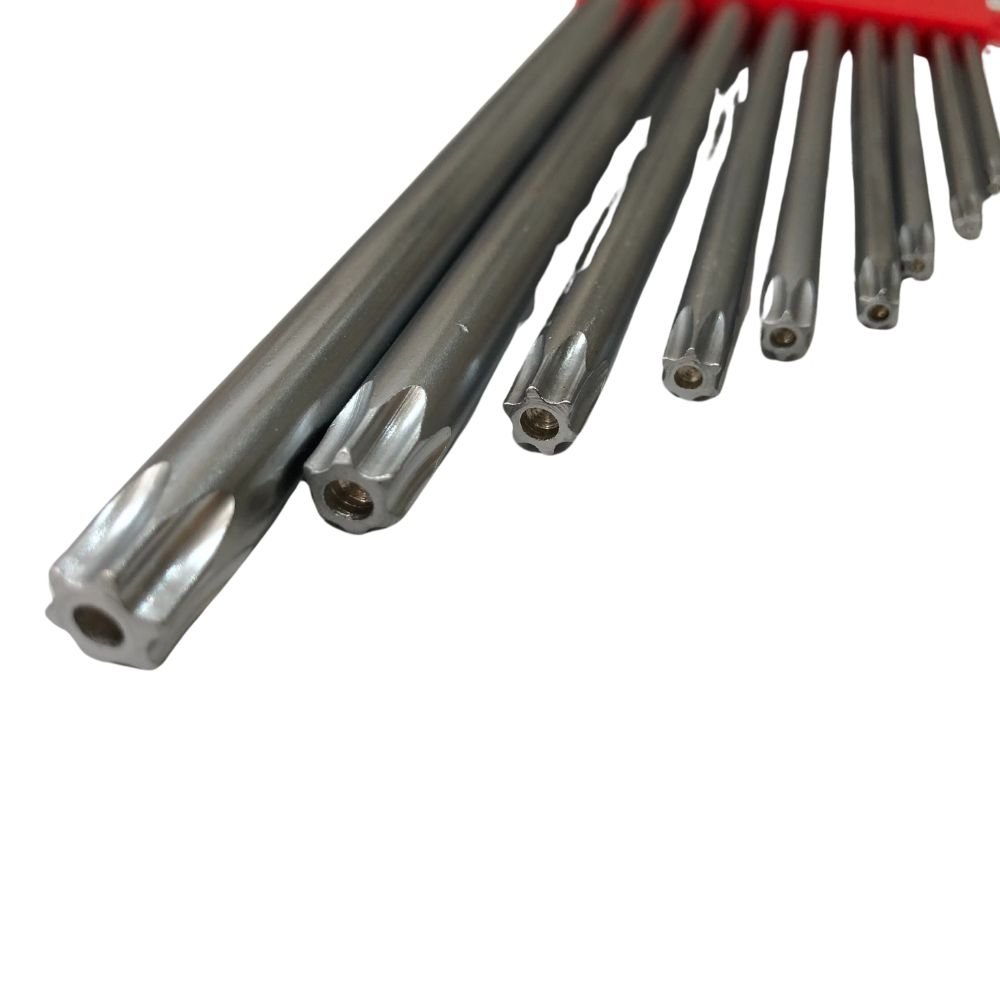 Jogo Allen Torx T10 A T50 Perfil Extra Longa 9 Peças 123079 Mtx