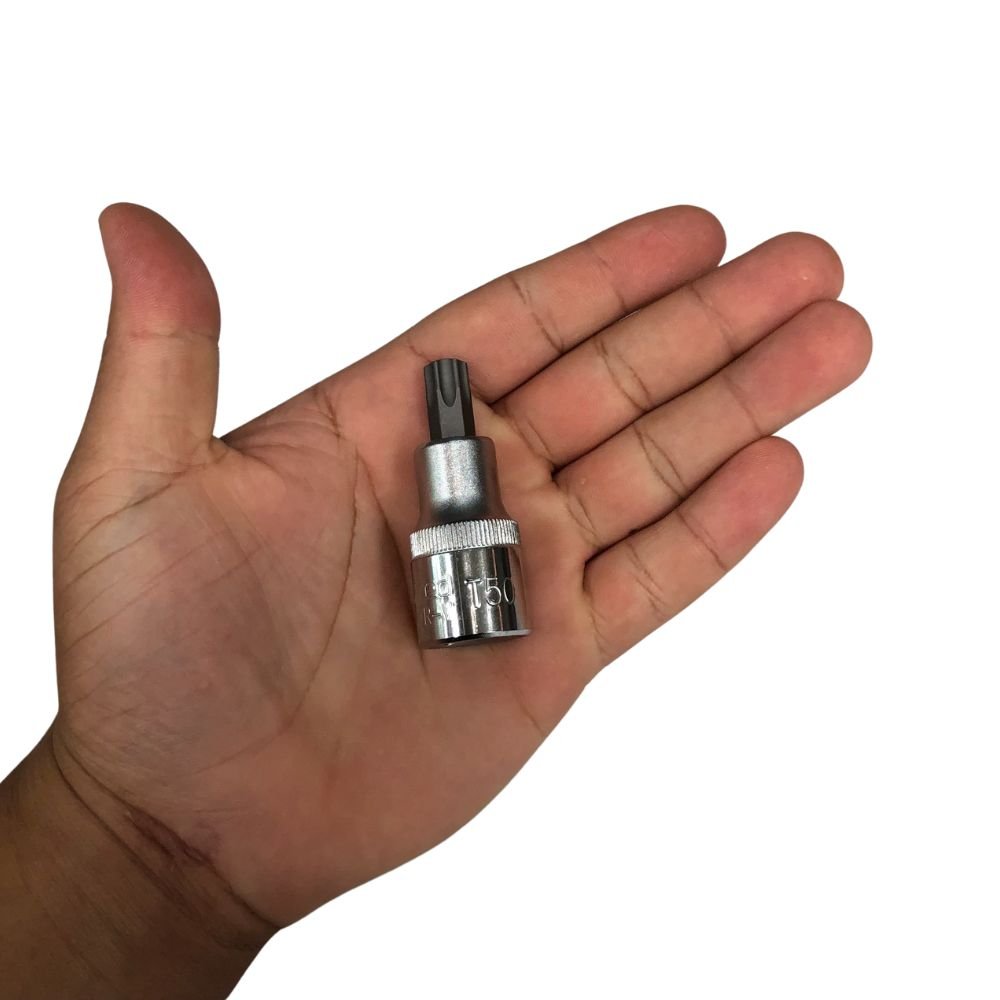 Jogo De Soquete 1/2 T20 A T50 Torx Macho Curto 7 Peças R62458107