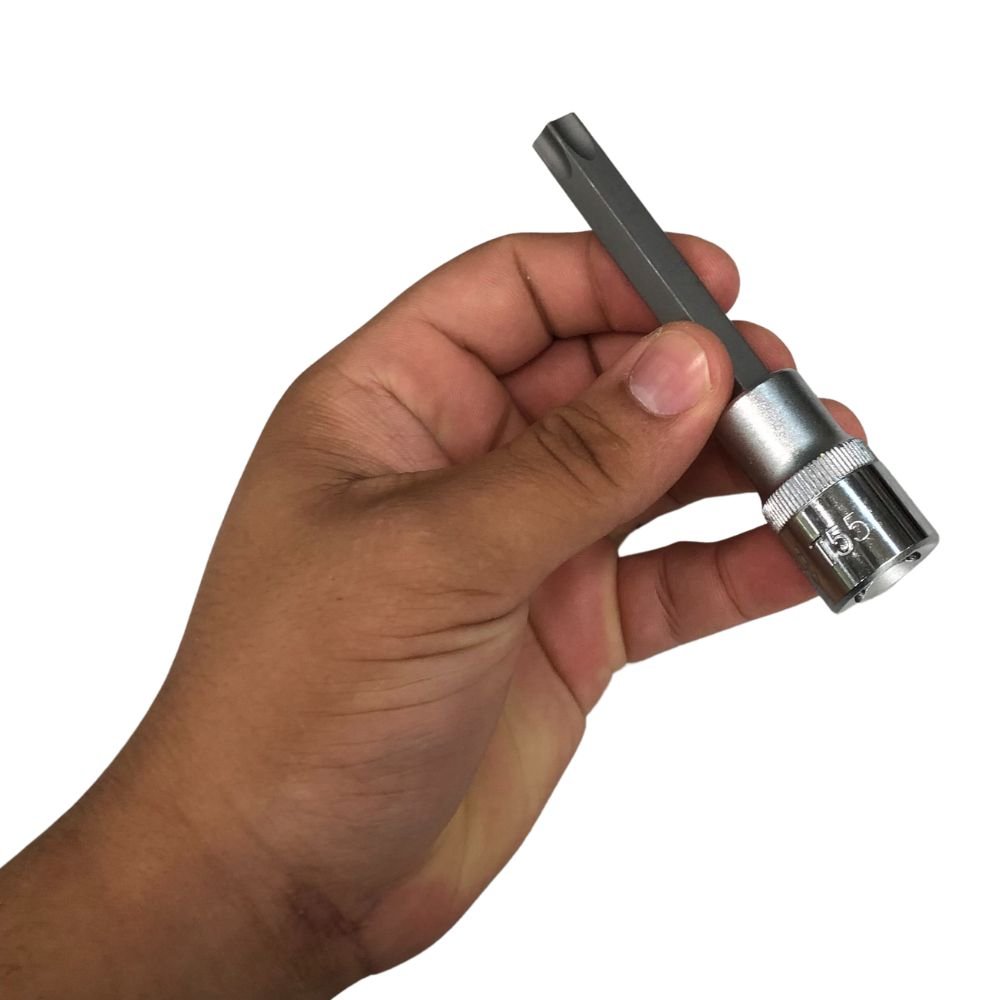 Jogo de Soquete 1/2 T20 a T55 Torx Macho Longo 7 Peças R62458007