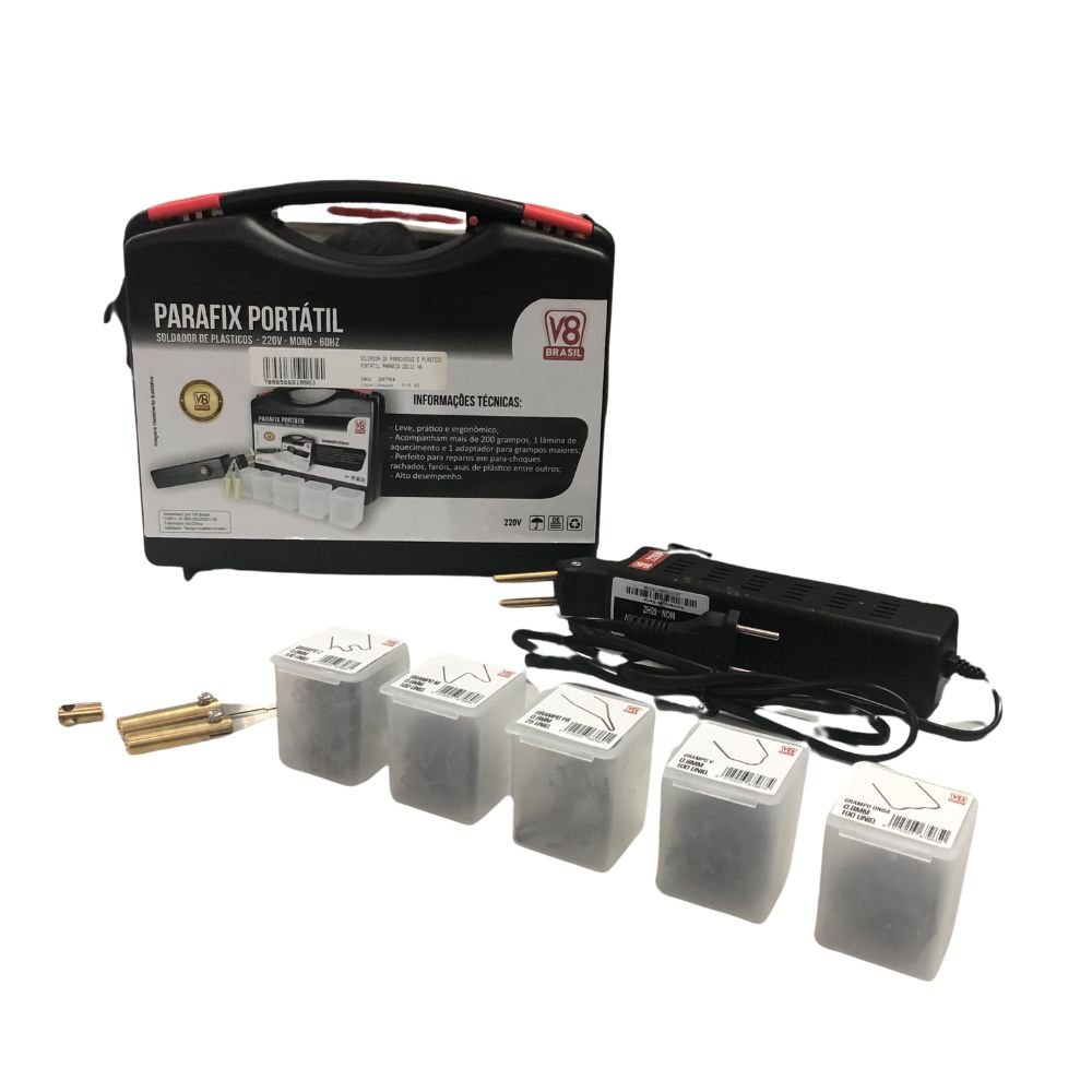 Soldador De Parachoque E Plastico Portatil 220v Parafix 20111 V8Brasil