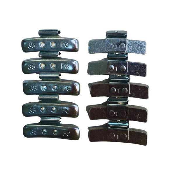 contrapeso chumbo garra baixa para rodas de ferro 35g contendo 10 un 13007 rotta 1