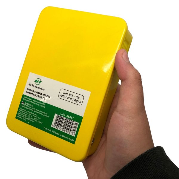 04 jogo de brocas para metal 1 a 10 mm 19 pecas 38057 htom