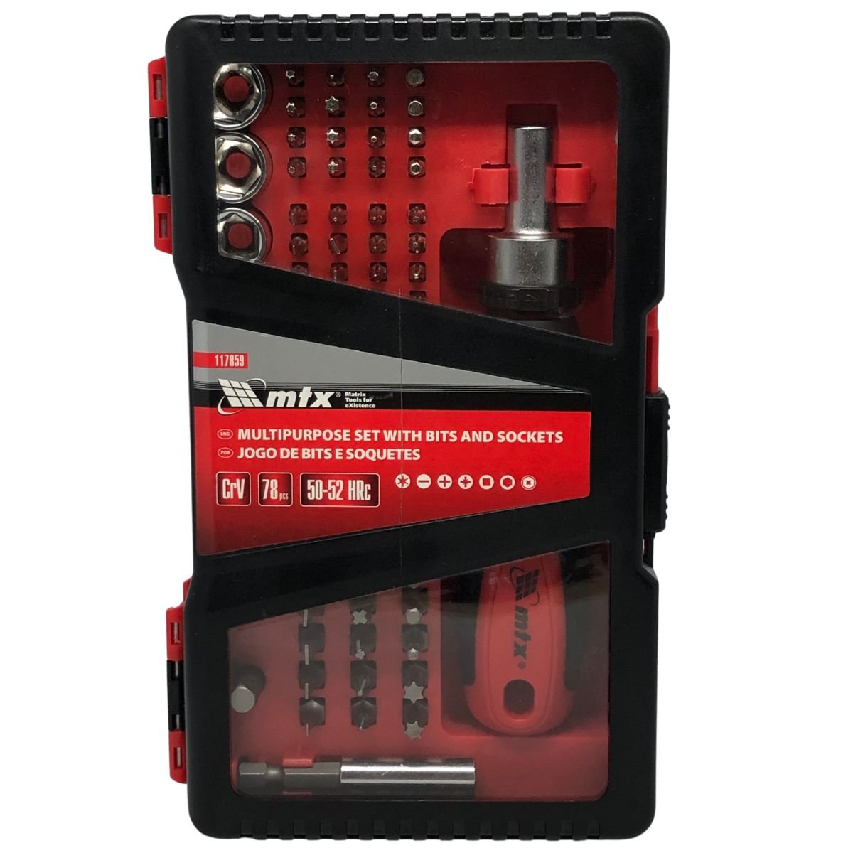 Jogo De Soquete 1/4 3/8 E 1/2 Com Chaves Em Geral 132 Pecas Na