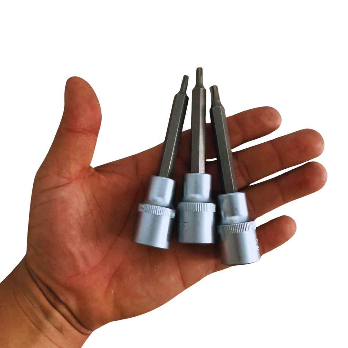 Jogo De Soquete 1/2 T20 A T55 Torx Macho Longo 7 Peças 0li Eda