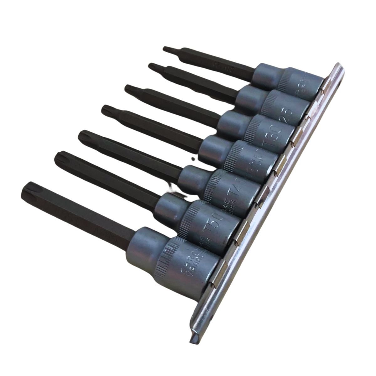 Jogo De Soquete 1/2 T20 A T55 Torx Macho Longo 7 Peças 0li Eda