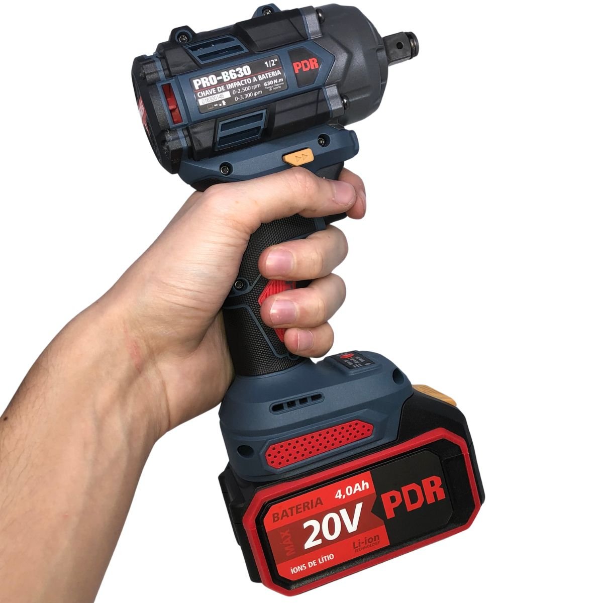 Chave De Impacto 1/2 A Bateria 630Nm 20V/4Ah 2 Baterias E