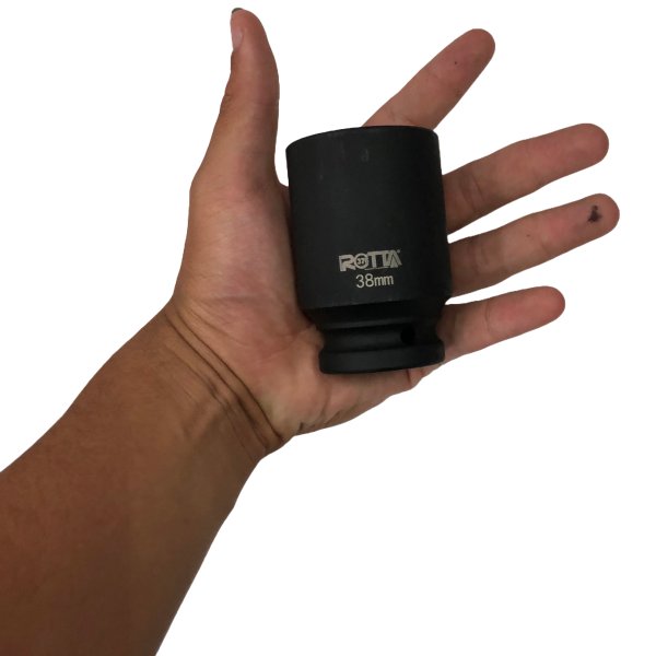 Jogo De Soquete 3/4 19 A 38 Mm Sextavado Longo Impacto 8 Peças Na
