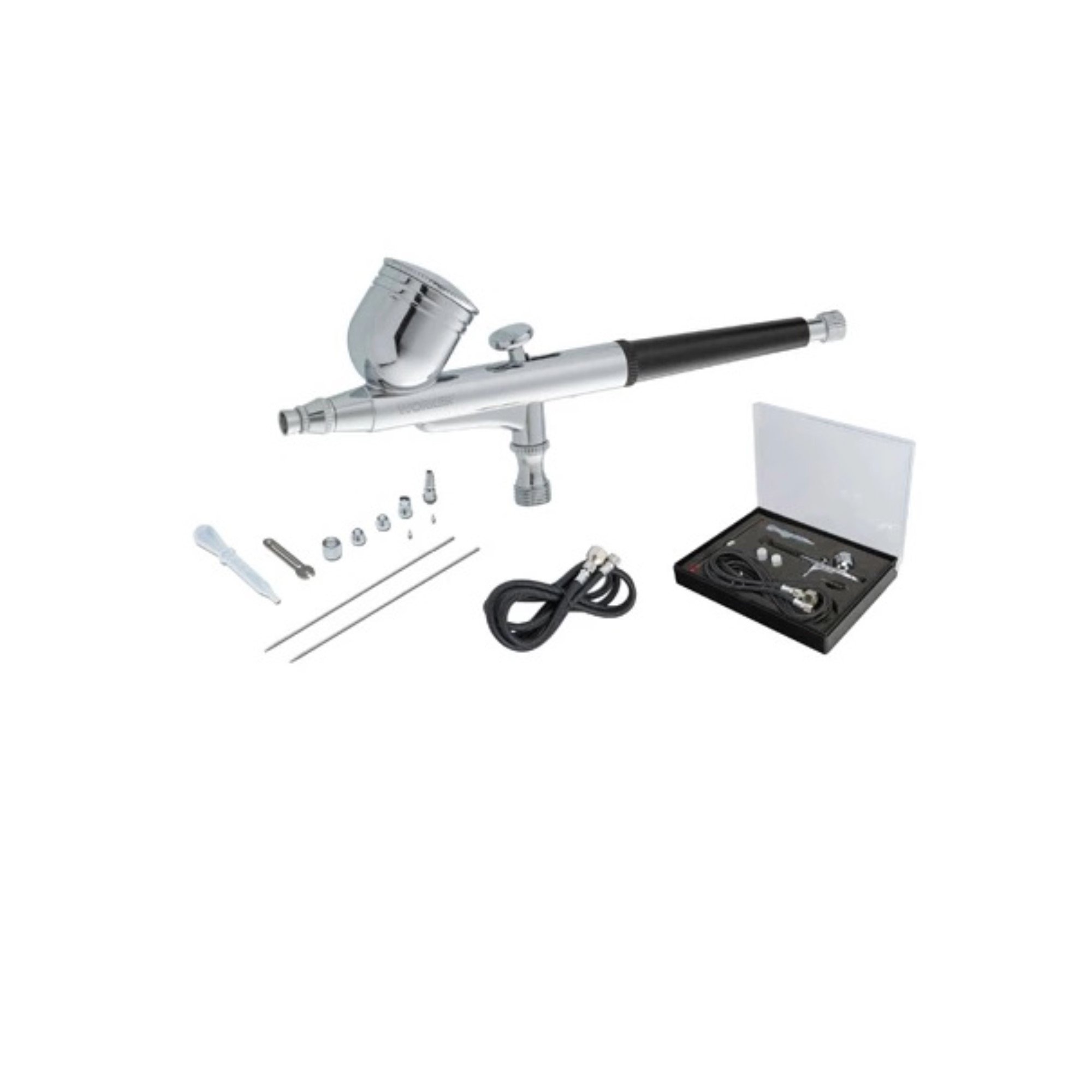 Pistola Aerógrafo Com Acessórios 1/8