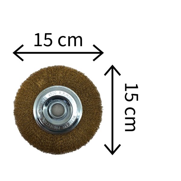 Escova De Aço Circular Para Esmeril 6 Pol Furo 22 Mm M14 746649 Mtx