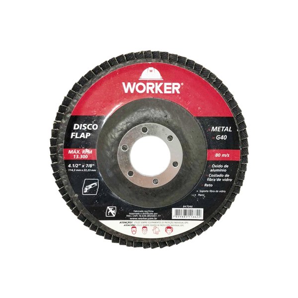 Disco Flap Reto G40 115x22x2mm 847046 Worker
