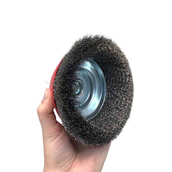 Escova de Aço Tipo Copo Torcida 6 Pol 152 Mm Rosca M14 982075 Worker