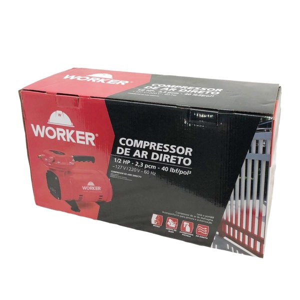 Motocompressor Tipo Tufão Ar Direto 50 Libras Com Kit Bivolt